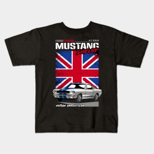 Vintage V8 GT350 Car Kids T-Shirt